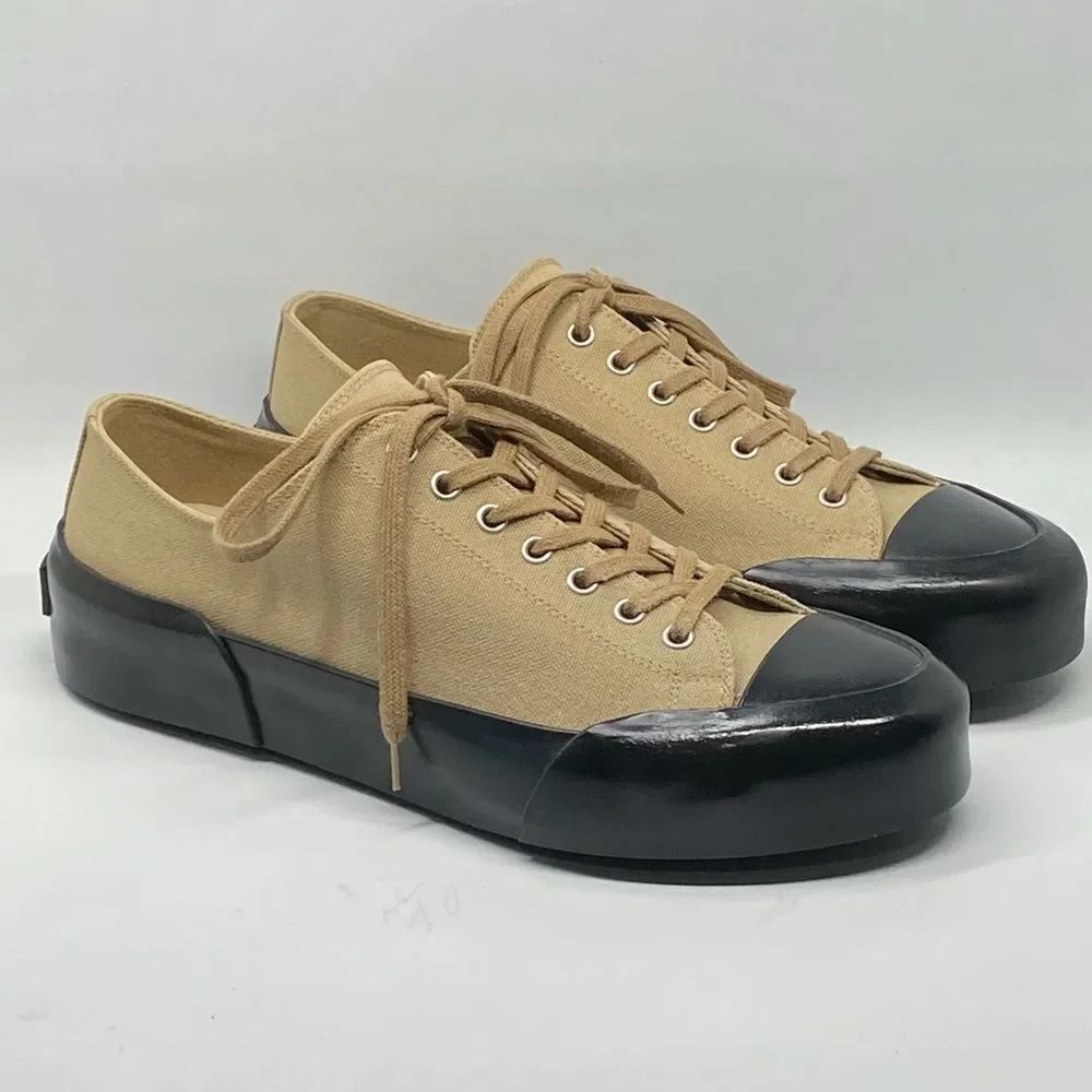 Jil Sander Canvas Low-Top Sneakers size 41/us size 8